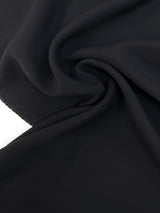 Viscose Crepe Black Stretch Fabric