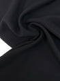 Viscose Crepe Black Stretch Fabric