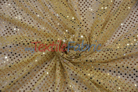 Confetti Dot Sequins Polyester Fabric - 3Mm Sequins, 45" Width (1 Yard)