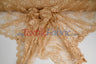 Chantilly Lace Polyester Fabric - Floral Embroidery, Sheer Mesh, 52" Width (1 Yard)