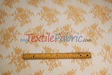 Chantilly Lace Polyester Fabric - Floral Embroidery, Sheer Mesh, 52" Width (1 Yard)