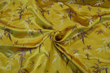 Oriental Bamboo Brocade Polyester Fabric - Bamboo Jacquard, 45" Width (1 Yard)
