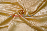 Jasmine Jacquard Polyester Fabric - Floral Brocade, 60" Width (1 Yard)
