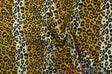 Leopard Cotton Print 100 Percent Cotton Fabric - Gold Leopard Animal Print, 58/60" Width (1 Yard)