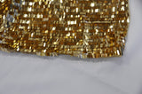 Fringe Sequins Polyester Fabric - Gold, Silver, Black, 50/52" Width (1 Yard)