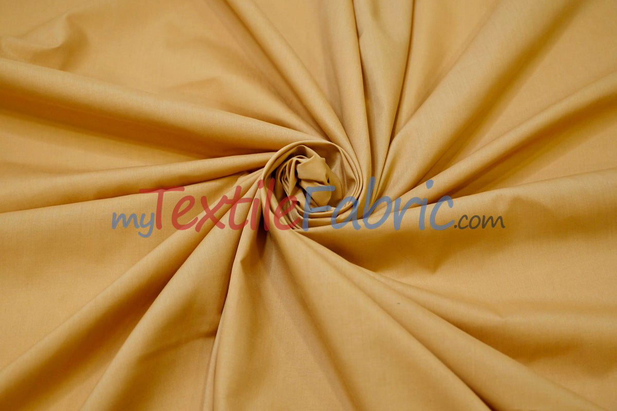Polyester Cotton Broadcloth Fabric - Solid Colors, 58/60" Width (1 Yard)