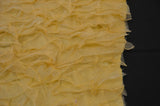 Organza Ruffled Taffeta Polyester Fabric - Layered Horizontal Ruffles, 57" Width, Multiple Colors (1 Yard)