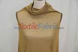 Sparkly Mesh Metallic Stretch Knit Fabric - Gold, Rose Gold, Silver, Black, 58/60" Width (By The Yard)