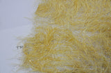 Gold Shaggy Brocade Metallic Eyelash Fabric - Gold Sheer Woven, 56/57" Width (Yards)