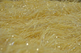 Gold Shaggy Brocade Metallic Eyelash Fabric - Gold Sheer Woven, 56/57" Width (Yards)