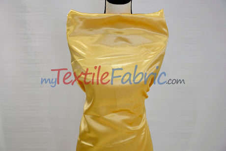 Charmeuse Satin Polyester Fabric - Solid, 58/60" Width, Multiple Colors (1 Yard)
