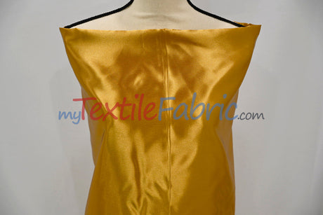 Bridal Satin Polyester Fabric - Shiny Solid, 58/60" Width, Multiple Colors (Yards, Bolts, Sample Swatches)