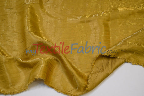 Iridescent Crush Shimmer Rayon Polyester Fabric - Iridescent Two-Tone Crushed Shimmer, 52/54" Width, Multiple Colors (Yards & Bolts)