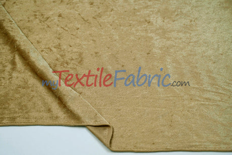 Panne Velvet Polyester Fabric - Crush Panne Velour, Solid, 58/60" Width (1 Yard)