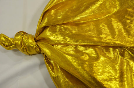 Tissue Lame Nylon Metallic Fabric - Solid Sheen, 44/45" Width (1 Yard)