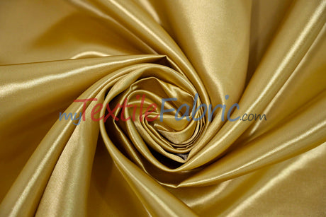 Bridal Satin Polyester Fabric - Shiny Solid, 58/60" Width, Multiple Colors (Yards, Bolts, Sample Swatches)