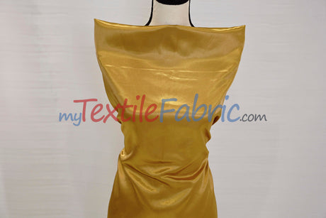 Charmeuse Satin Polyester Fabric - Solid, 58/60" Width, Multiple Colors (1 Yard)