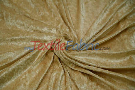Panne Velvet Polyester Fabric - Crush Panne Velour, Solid, 58/60" Width (1 Yard)