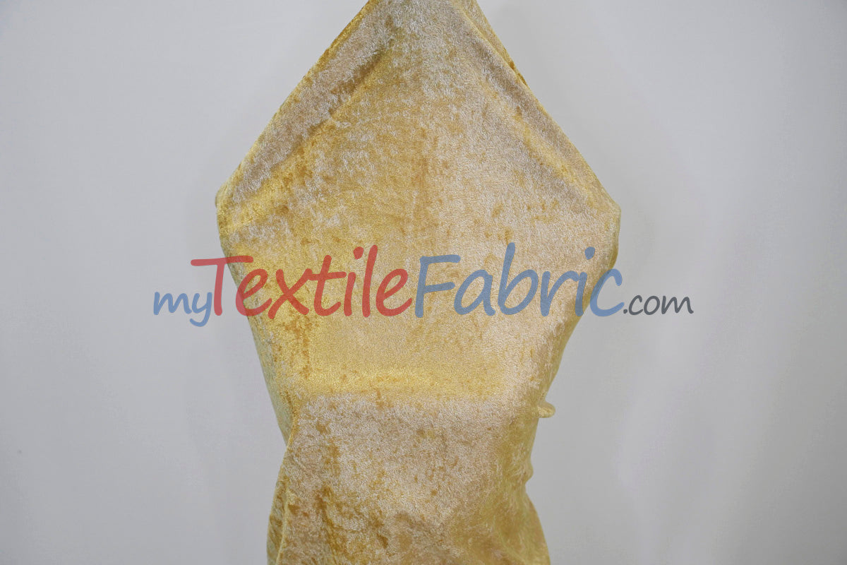 Panne Velvet Polyester Fabric - Crush Panne Velour, Solid, 58/60" Width (1 Yard)