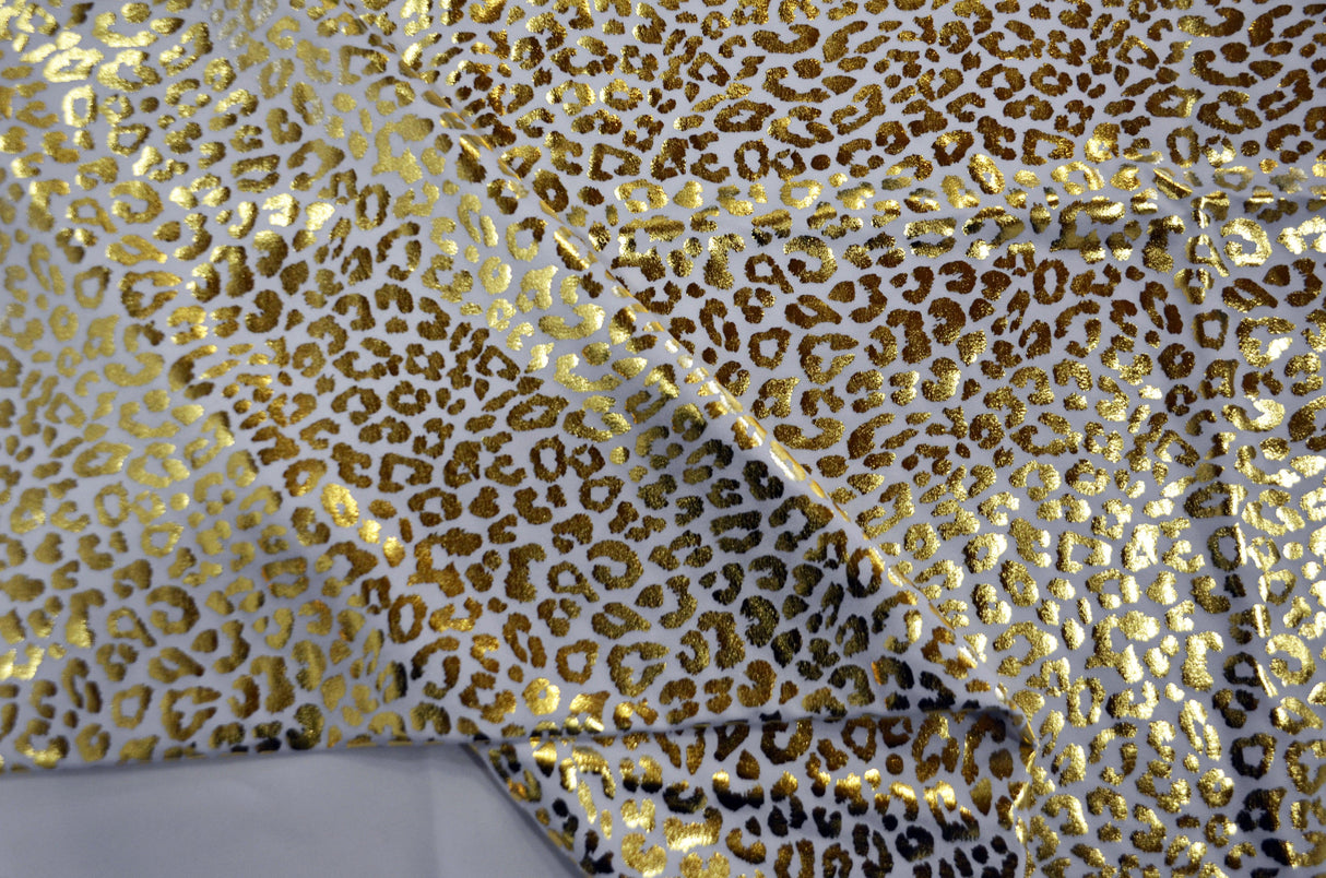Cheetah Hologram Spandex Fabric - 4 Way Stretch, Cheetah Print, 58/60" Width, Multiple Colors (1 Yard)
