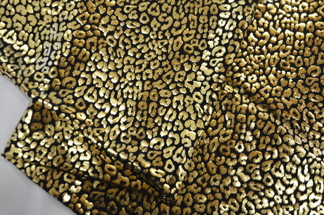 Cheetah Hologram Spandex Fabric - 4 Way Stretch, Cheetah Print, 58/60" Width, Multiple Colors (1 Yard)