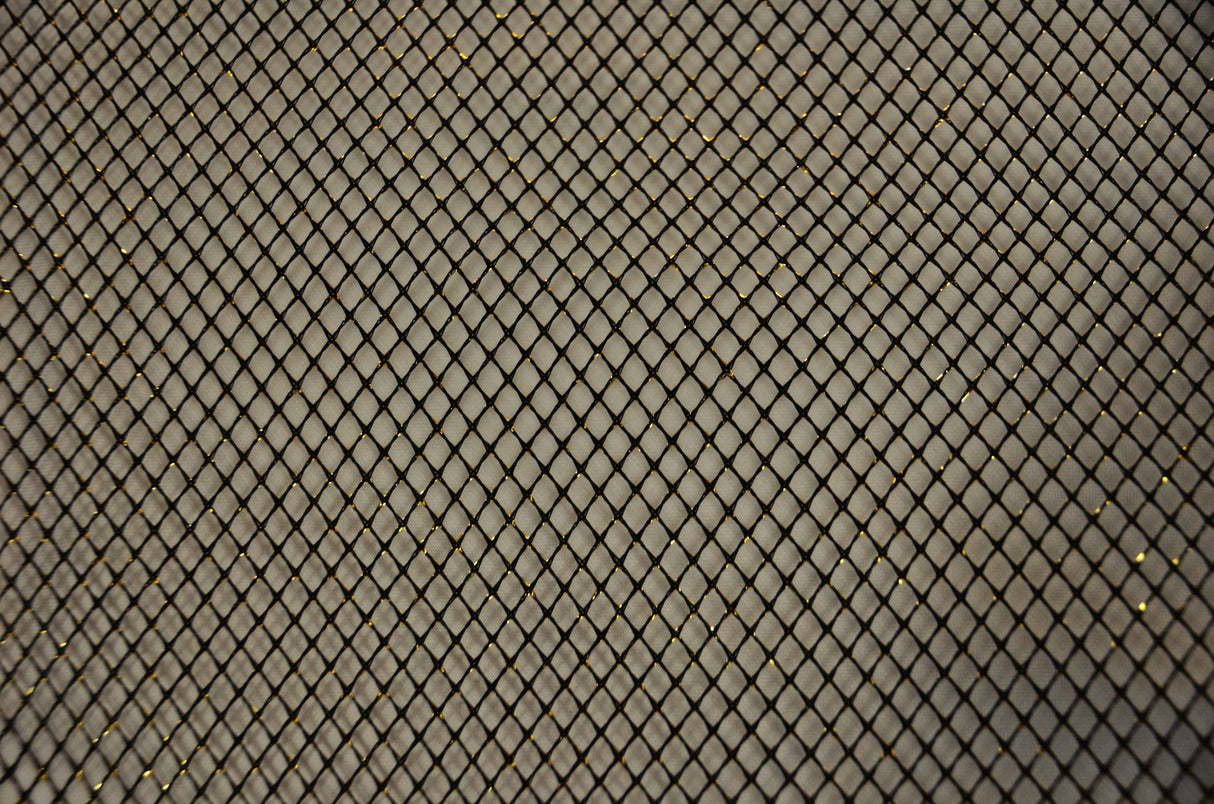 Metallic Lurex Mesh Metallic Net Fabric - Silver Metallic Fish Net, 58" Wide (1 Yard)