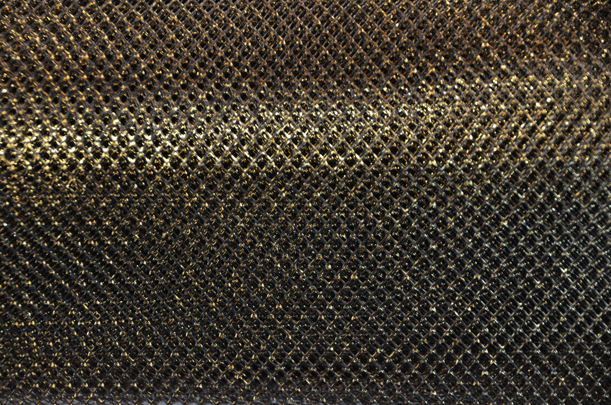 Metallic Lurex Mesh Metallic Net Fabric - Silver Metallic Fish Net, 58" Wide (1 Yard)