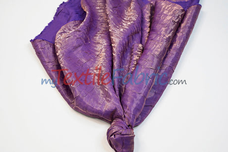 Iridescent Crush Shimmer Rayon Polyester Fabric - Iridescent Two-Tone Crushed Shimmer, 52/54" Width, Multiple Colors (Yards & Bolts)