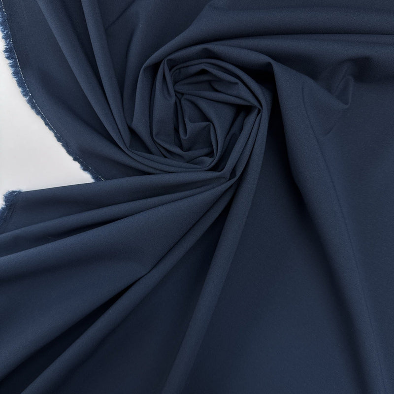 Wool Blend Suiting Fabric Blue