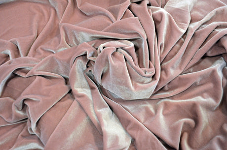 Stretch Velvet Spandex Fabric - Solid, 58" Width (1 Yard)
