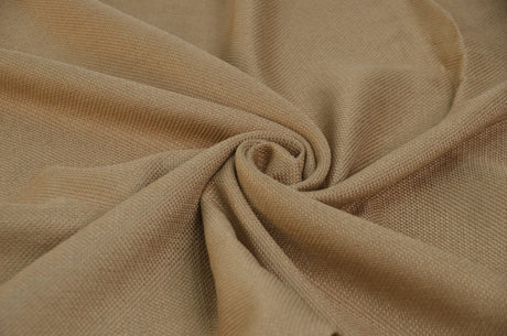 Faux Luxe Burlap Polyester Fabric - Natural Color, Solid, 57/58" Wide (Yards)