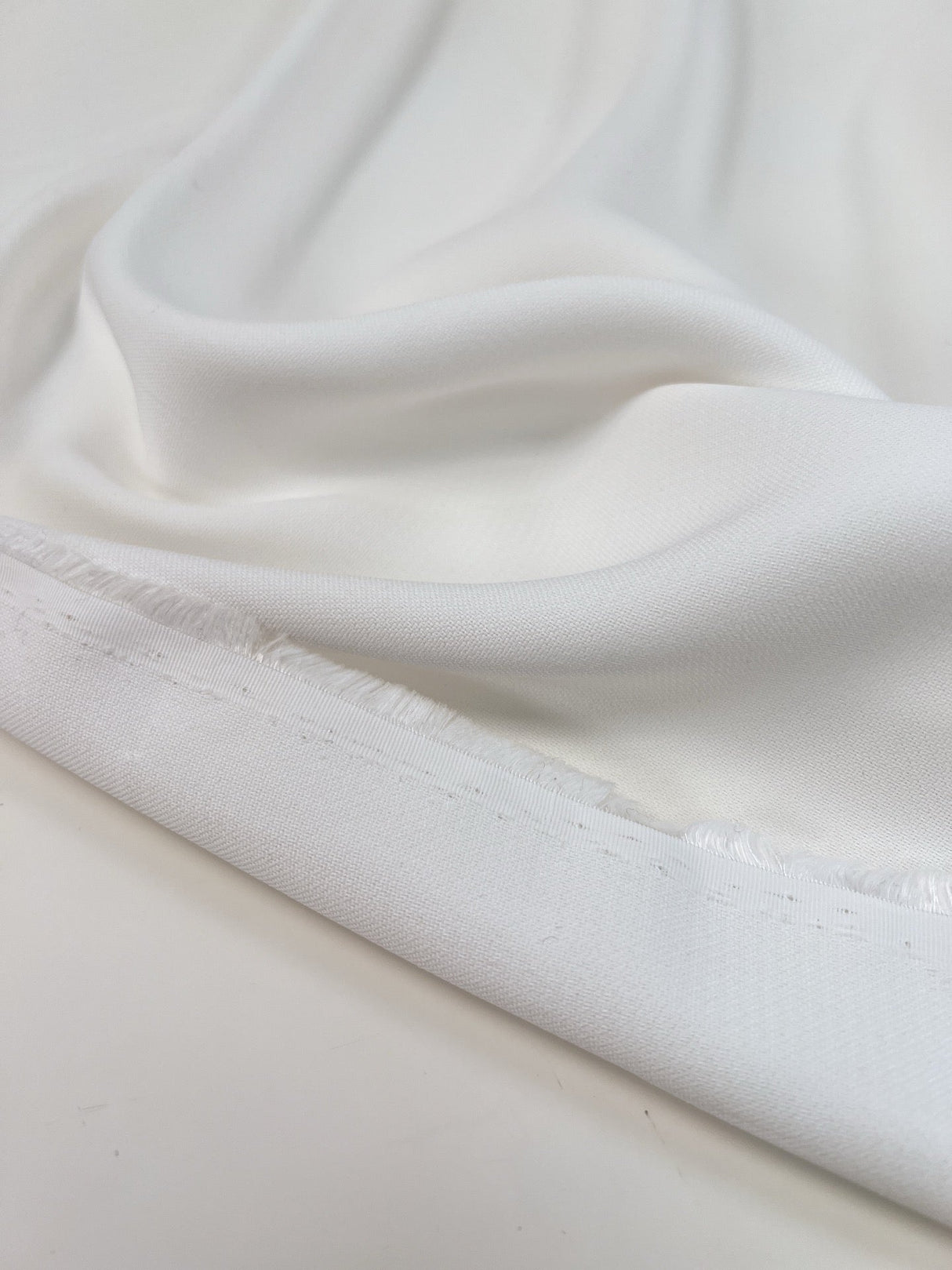 Cotton Crepe Fabric White