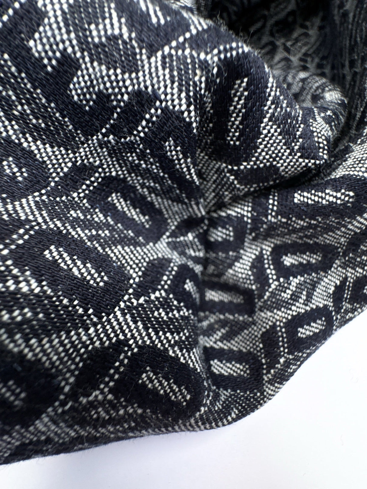 Cotton Jacquard Abstract Gray-Black