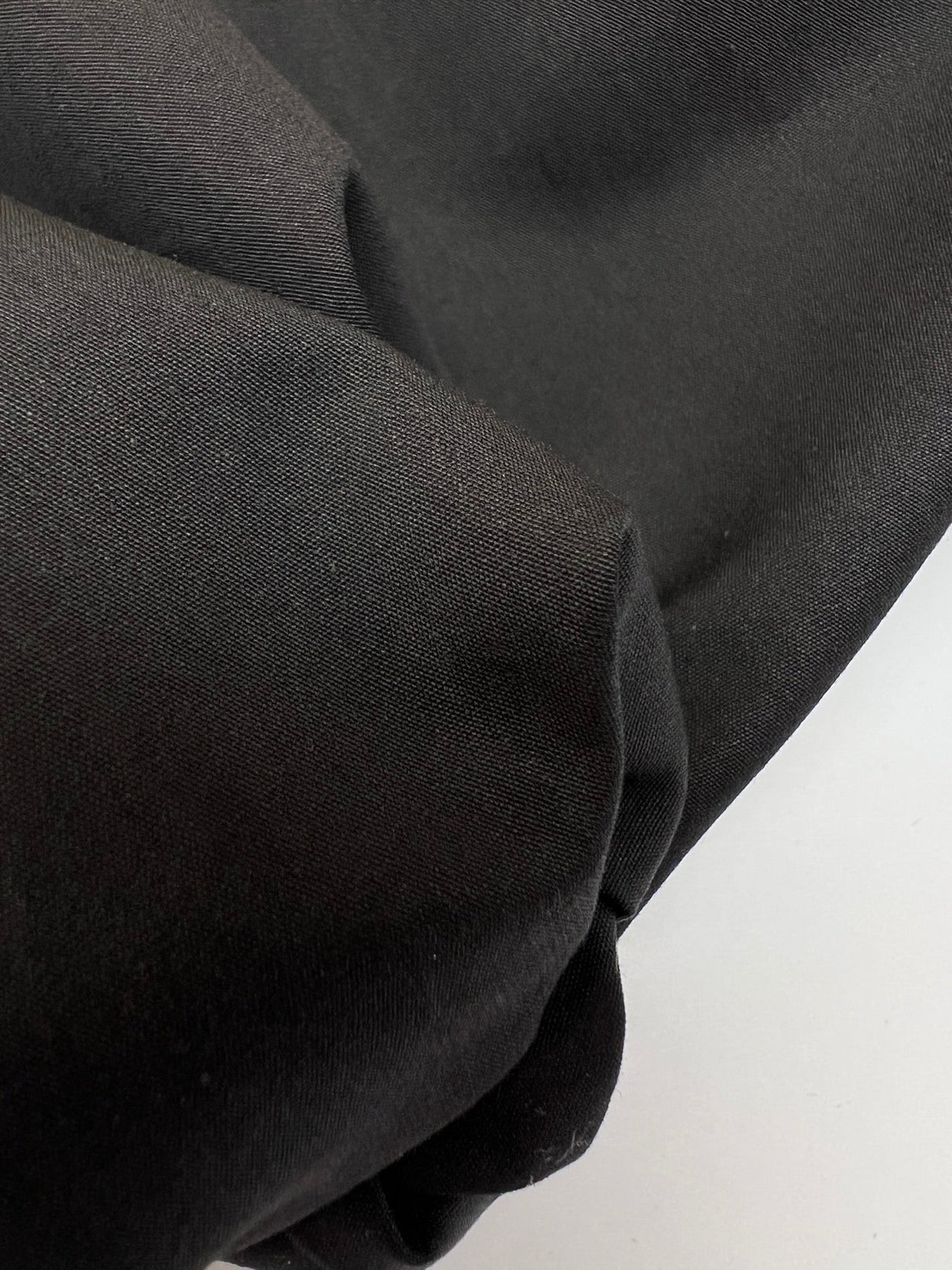 Italian Black Cotton Jacket Fabric