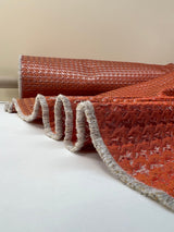 Polyester Matlassé Houndstooth Silver