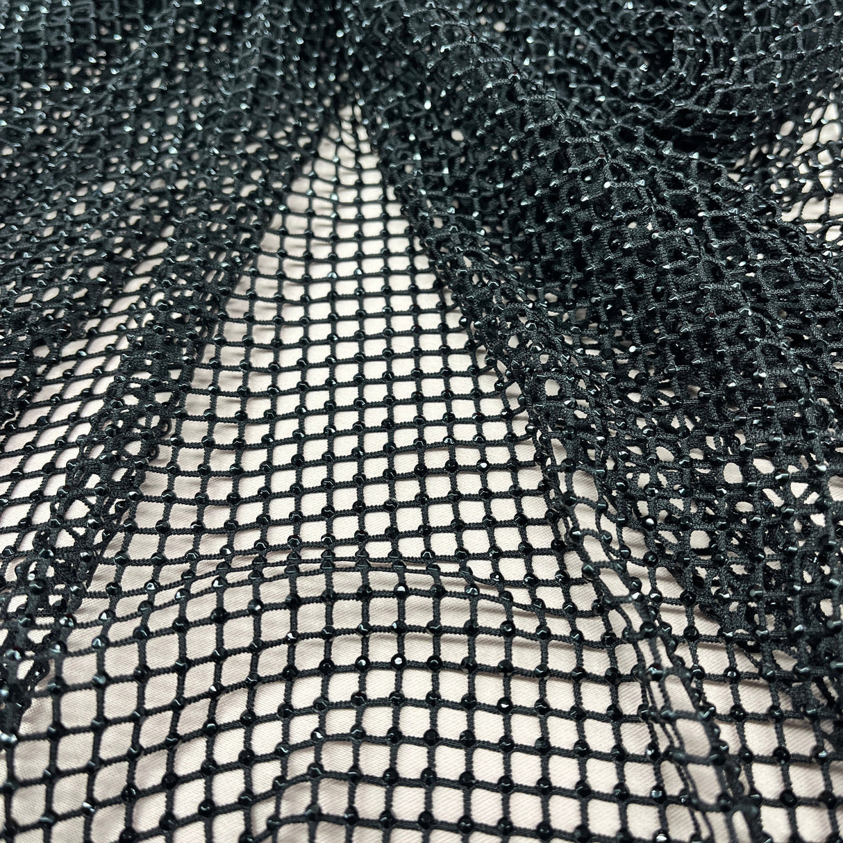 Diamond Fishnet 4-Way Stretch Fabric