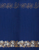 1 Yard Tiare & Swirls Glitter Double Border Fabric 36" x 60" Polyester