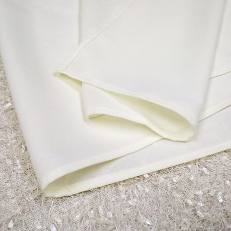Square Polyester Table Overlay Topper 72x72 Ivory