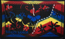 Polyester Sarong Multicolor Talofa Samoa Hibiscus Tiare