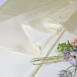 Round Satin Tablecloth 120" Ivory