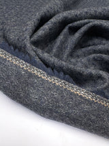 Wool Tweed Gray Blue Shades