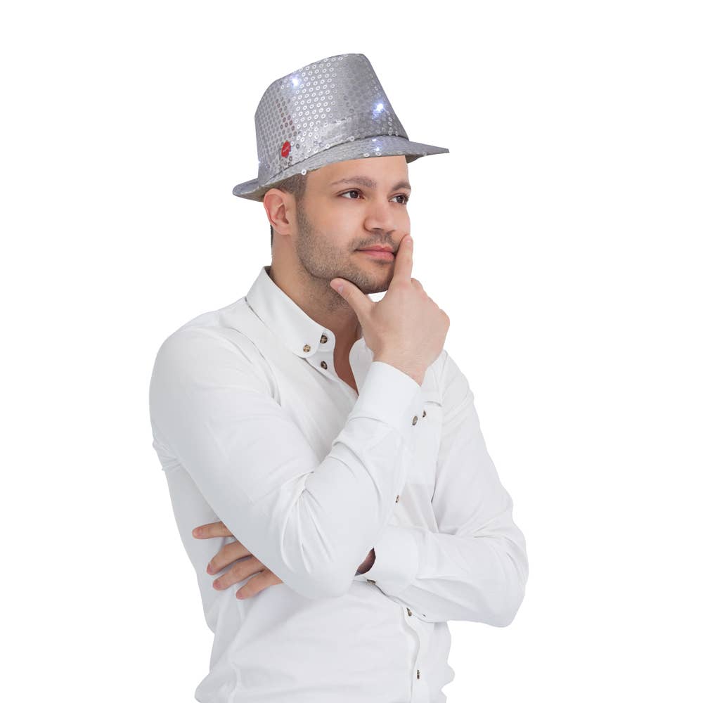 Gold Hat with Flashing Lights