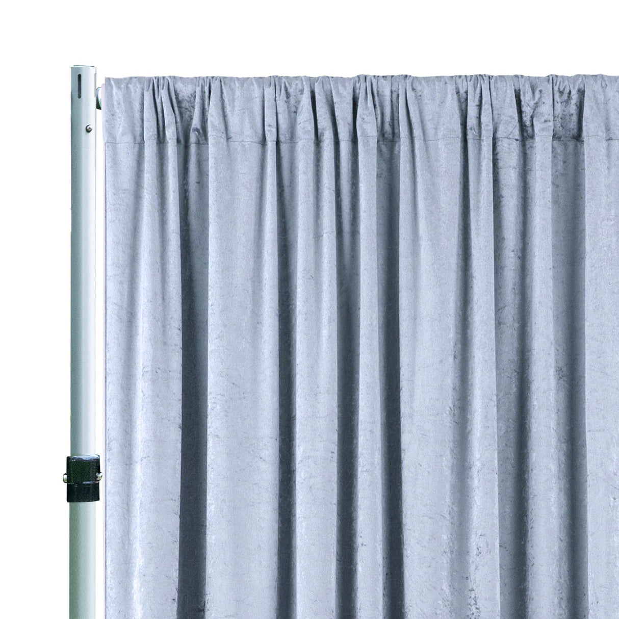 Velvet Backdrop Drape Panel 14 ft x 57 in Dusty Blue