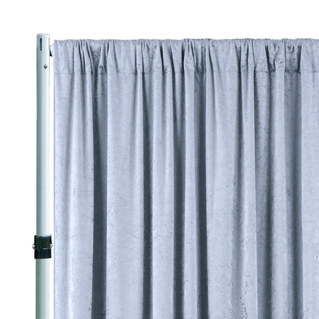 Velvet Backdrop Drape 16 ft x 57 in Dusty Blue
