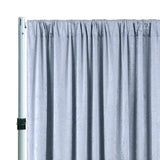 Velvet Backdrop Curtain Drape 10 ft x 57 in Dusty Blue