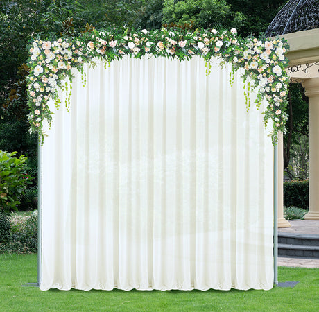 Chiffon Backdrop Drape Panel 14 ft x 57 in Ivory