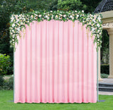Chiffon Backdrop Drape Panel Pink