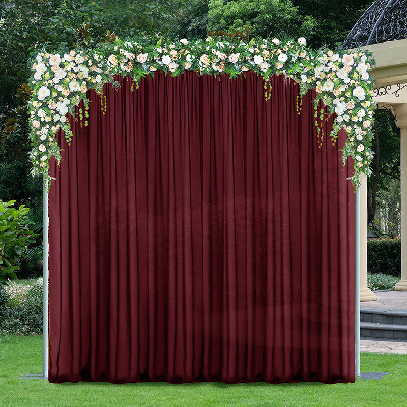 Chiffon Backdrop Drape Panel Burgundy