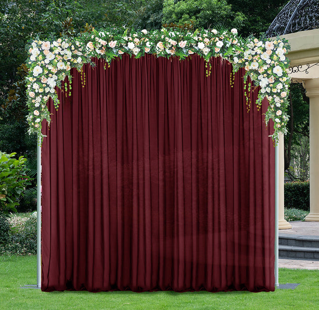 Chiffon Backdrop Drape Panel Burgundy