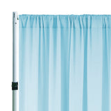 Chiffon Backdrop Drape Panel 14 ft x 57 in Baby Blue